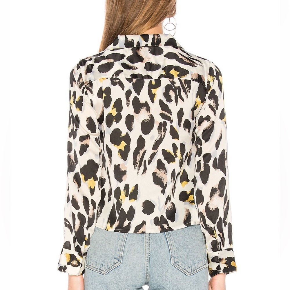 New Leopard Print Button Up Blouse - image 3